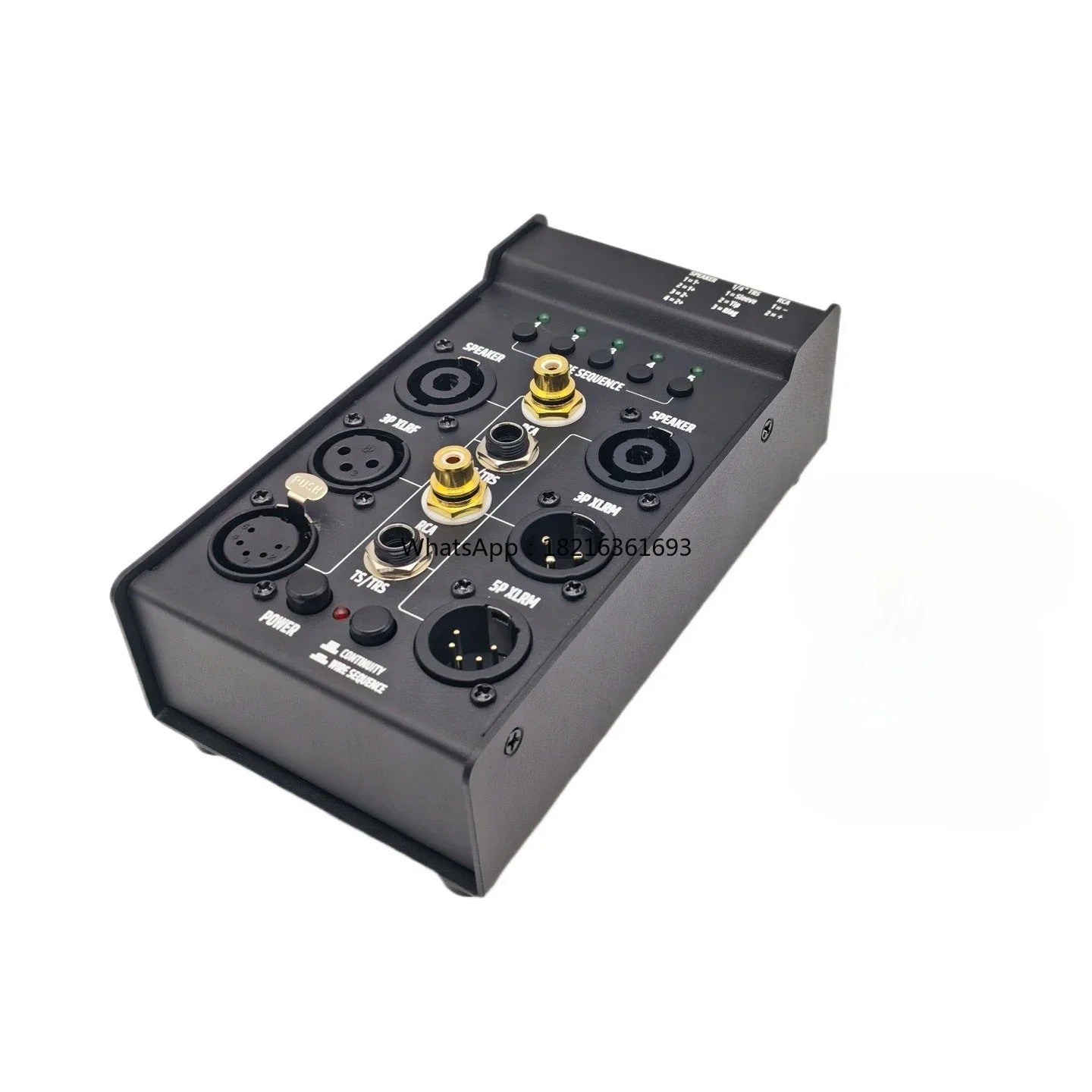 New Store Stage Audio Wire Tester Short Circuit Line Sequence On-Off Line Tester