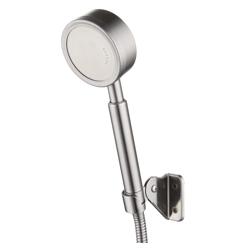 Bathroom Shower Faucet Set Stainless Steel Triple Bathtub Water Mixer Valve Nozzle Tap Hot and Cold