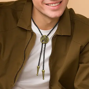 新奇西部牛仔星狀領帶 牛仔競技舞蹈皮革領帶 復古時尚男女配件珠寶禮品 10 最佳銷售 星形領帶 - №1