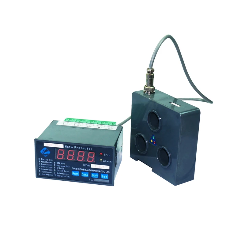 GINRI WDB-1FMT Earth Fault Relay Overload Digital Protect Device Multifunction Electric Motor Protection 