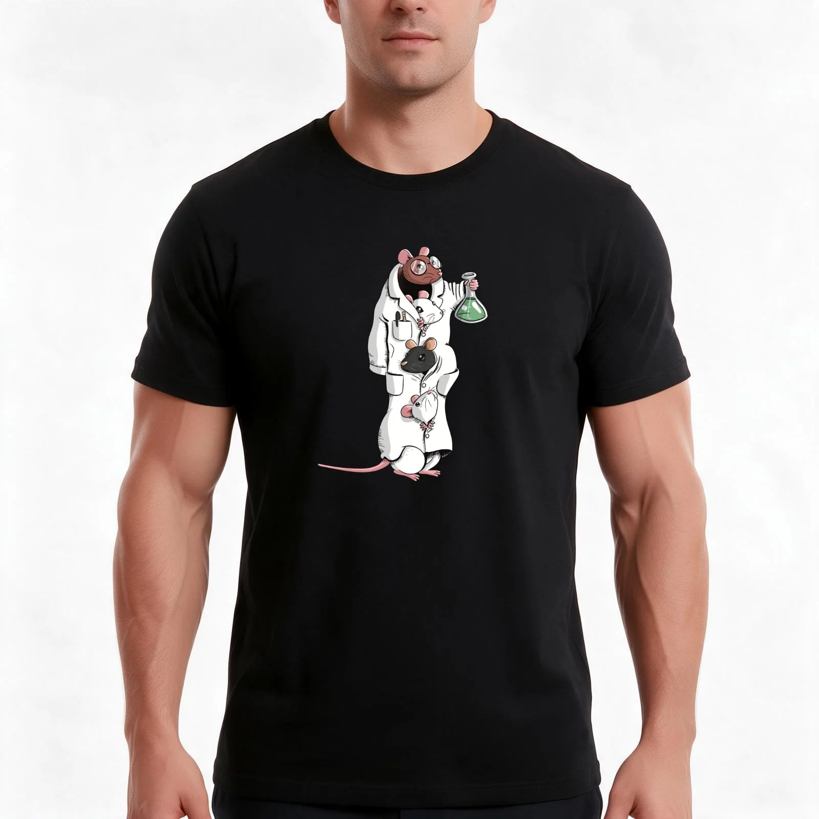 Prof. Whiskers PhD T-Shirt Summer Casual Cotton Tee Oversized Streetwear Tops Vintage Graphic Print Loose Fit Short Sleeve