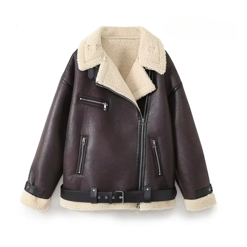 

TRAFZR Padded Jacket Winter Parkas for Women Elegant Luxury Women's Coat Warm Woman Winter Coats American Retro Fur Snow Parka