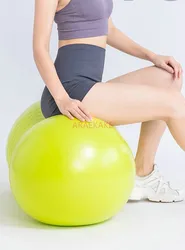 1pcs Fitness Peanut Ball Inflating Balloon Exercise Yoga Peanut Ball Pilates Ball Rehabilitation Relaxation Ball