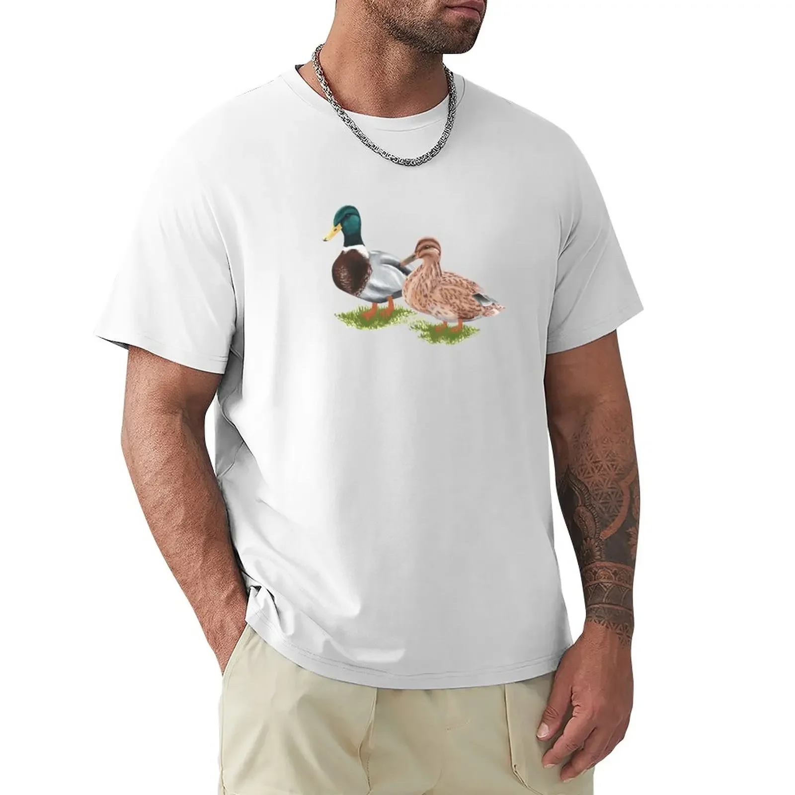 Mallard Ducks T-Shirt aesthetic clothes vintage clothes customs slim fit t shirts for men