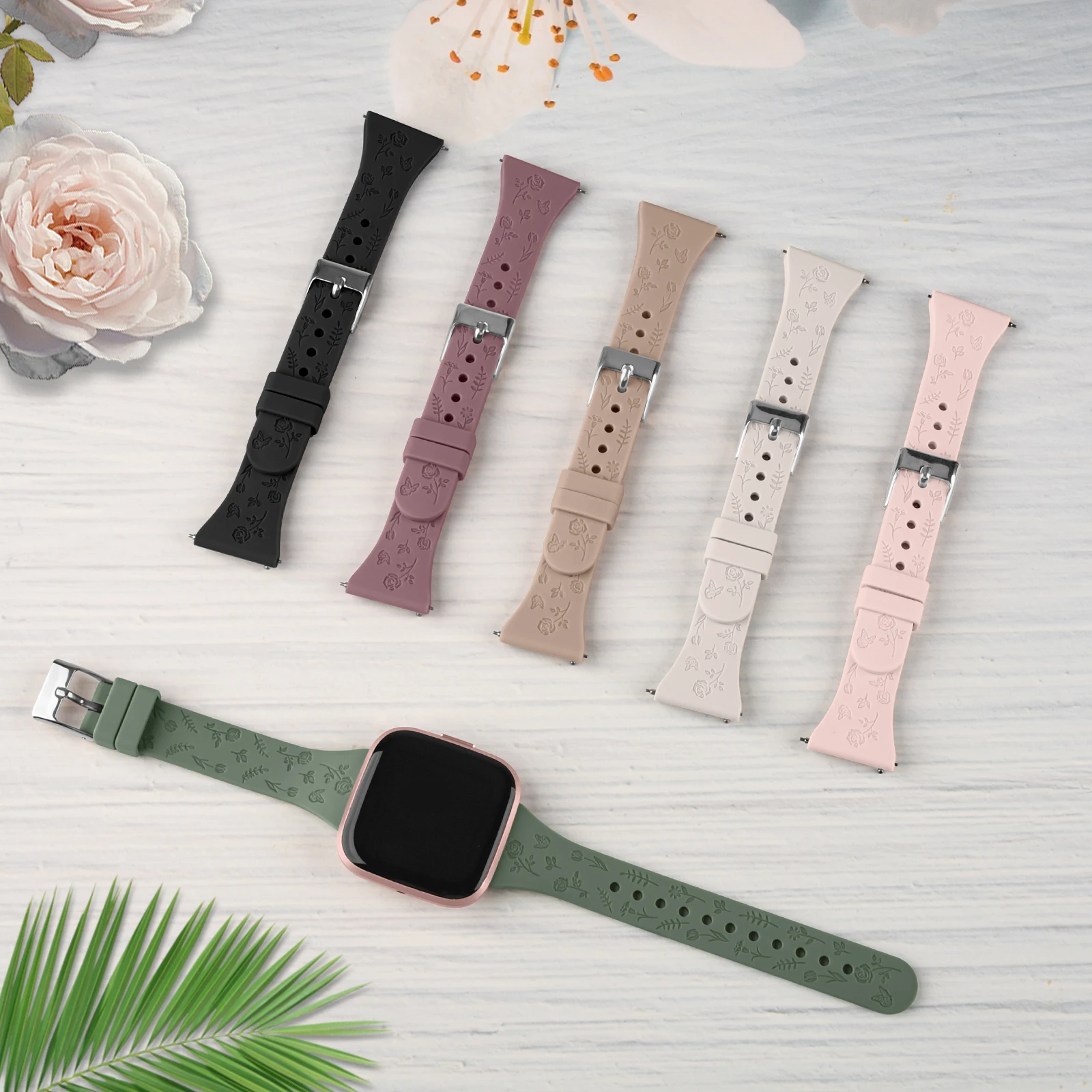 

Slim Silicone Strap for Fitbit Versa/Versa 2/SE Watch Band Replacement Bracelet for Fitbit Versa Lite Wristband Watchband Correa