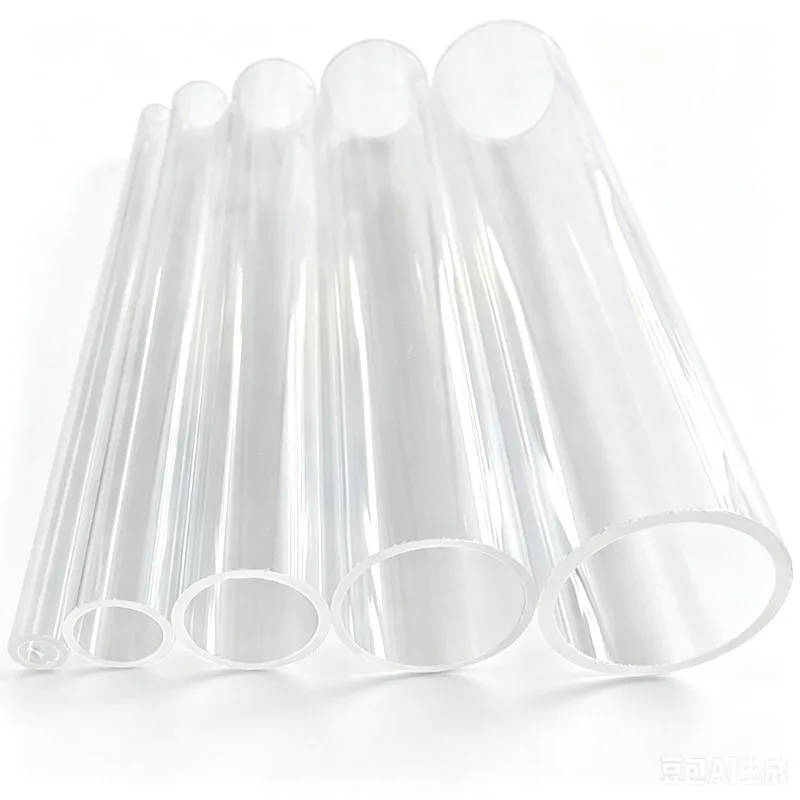 Quartz Capillary Tube OD 2mm to 25mm, Silica Single-Bore Glass, High Temperature Resistant 10pcs