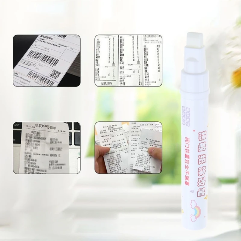 Thermal Paper Correction Liquid Quick Drying Long Lasting for Privacy Correction  Shipping Address  Identity information