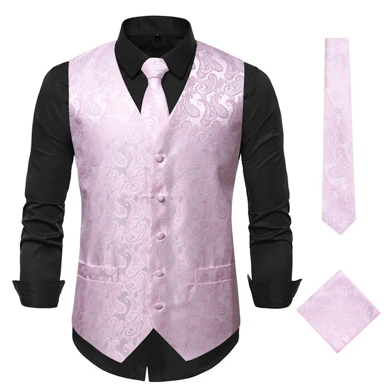 Chaleco rojo sin mangas con cuello en V para hombre, chaqueta de una sola botonadura para fiesta de boda, blanco, negro, azul, verde, S, M, L, XL,