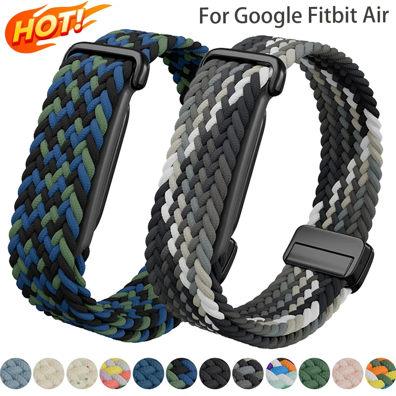Nylon-Geflochtenes Armband für Google Fitbit Air Fitness-Ersatzband Magnetisches Handgelenksband für Google Fitbit Air Sport-Armband – Detail 1