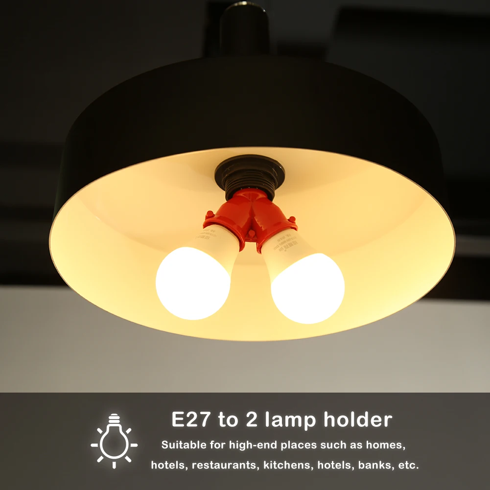 Lampadina a forma di Y Base E27 a E27 portalampada portalampada adattatore luce portalampada parti di illuminazione per Hotel per famiglie