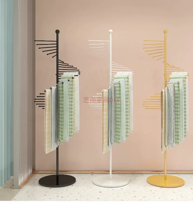 

Напольная креативная подставка для шарфа, подвесной воротник-стойка для магазина одежды, органайзер для модных аксессуаров