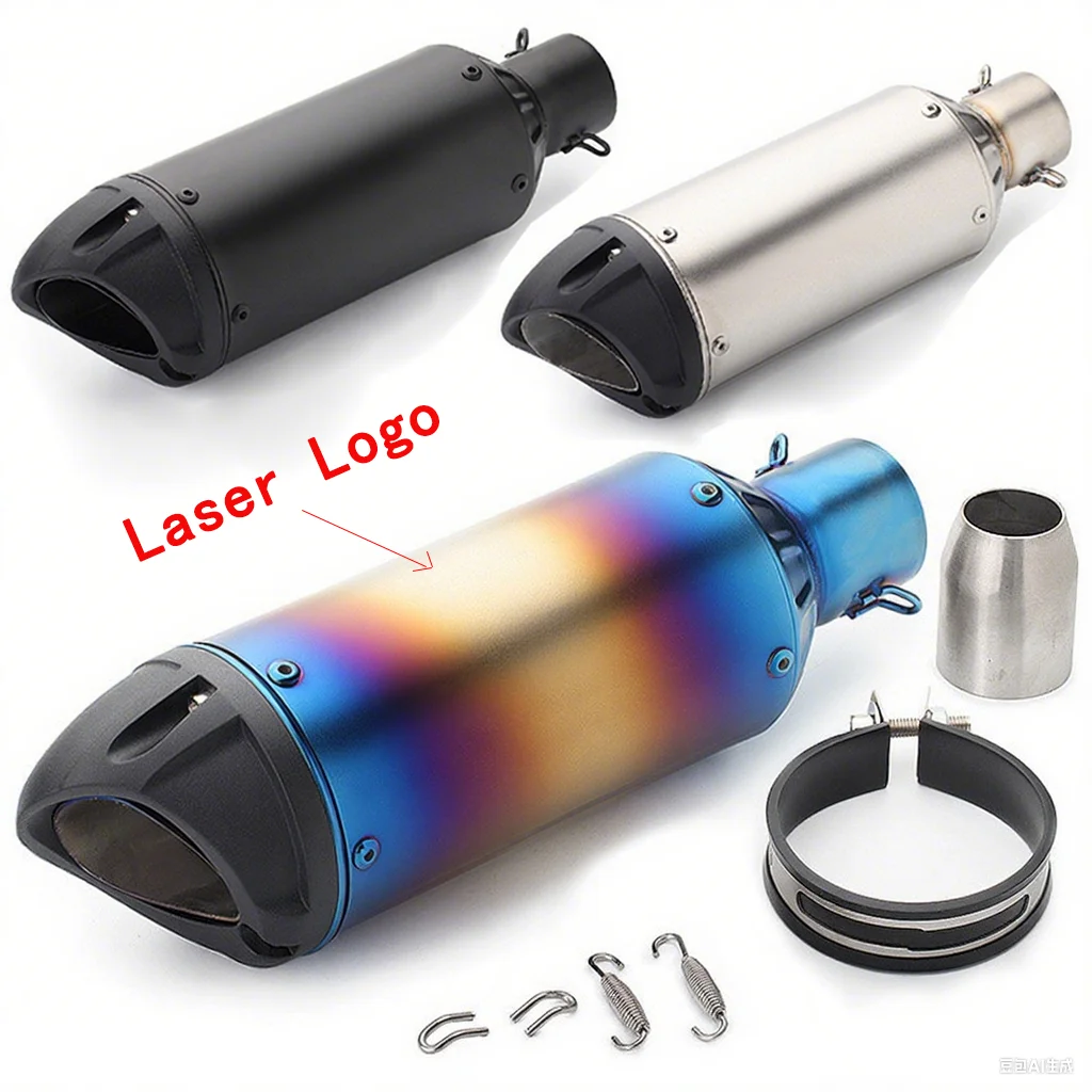 

51mm Racing Motorcycle Exhaust Pipe For SC Project Escape For Kawasaki Z900 Z400 Duke 390GSX-250R Ninja 250 300 400 CB190SS