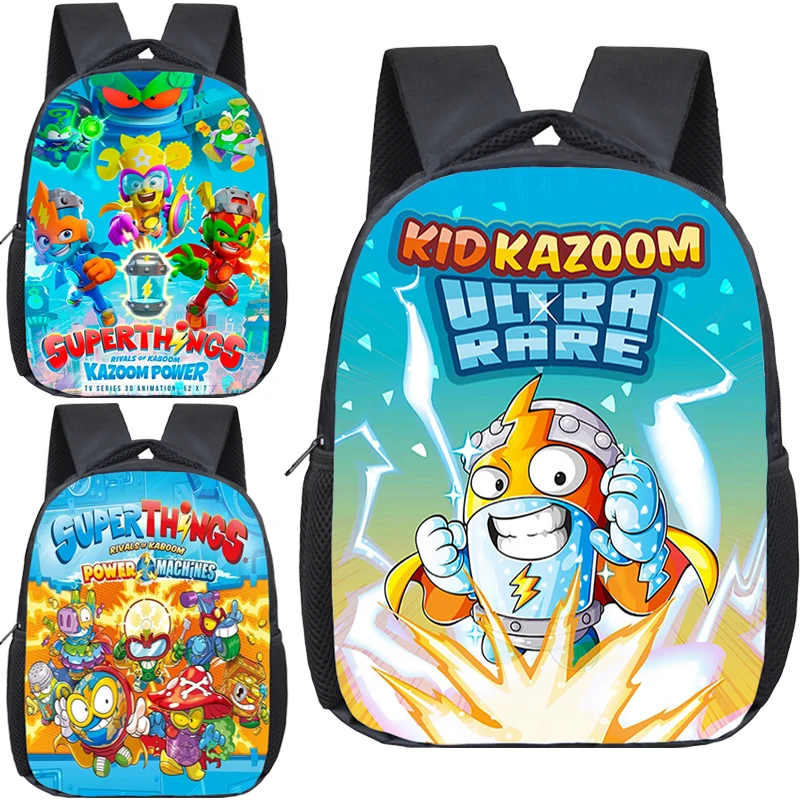

SuperThings Kindergarten Bags Cartoon Kids School Bag SuperThings Backpack for Preschool Boys and Girls Waterproof Rucksack Gift