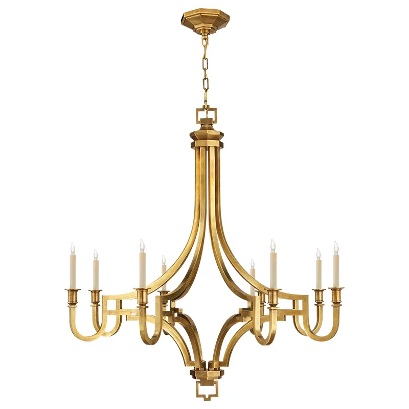 Modern Chandelier Lighting For Living Room Brass Hanging Lamp for Bedroom Contemporary Hanging Light Fixture