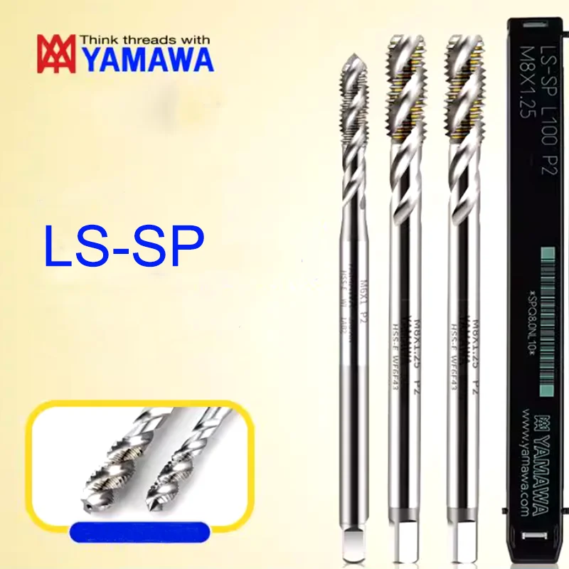 Japan Import YAMAWA Long Shank 100 MM Spiral Fluted Tap UNC 4-40 6-32 8-32 12-24 1/4 UNF Machine Thread Taps For Deep hole