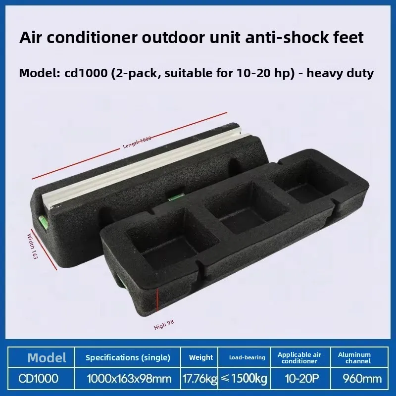 Air Conditioner Outdoor Unit Vibration Damping Pad, Anti Vibration Mat for Heat Pump, HVAC & Central Air Conditioning