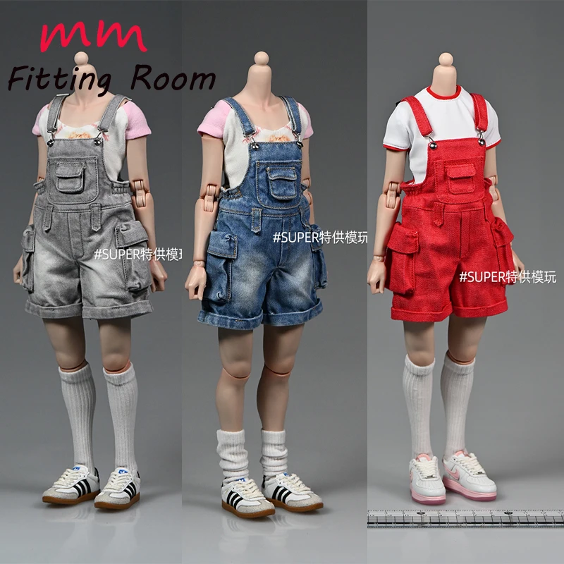 

1/6 Scale female clothes shorts with braces fit 12'' action figure
