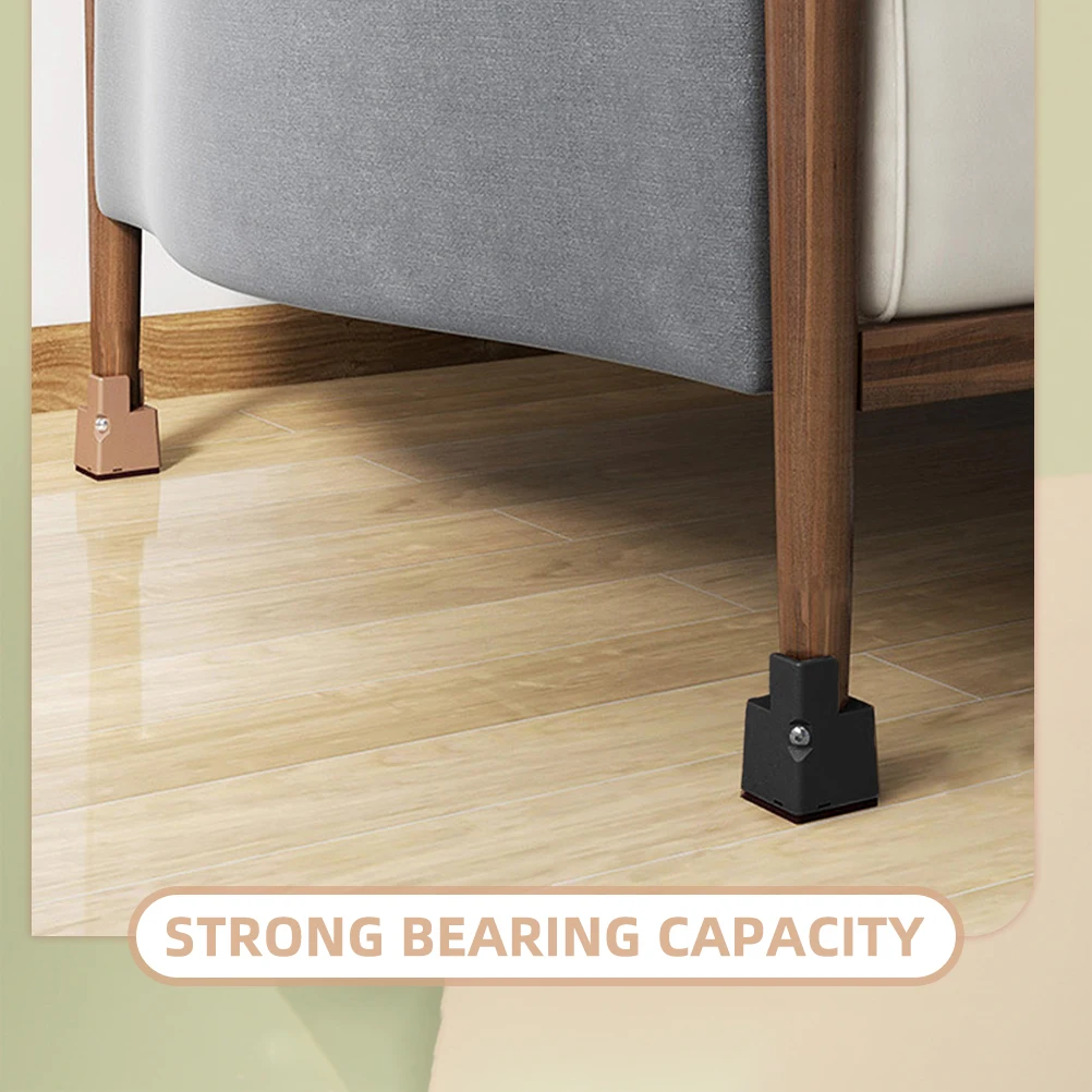 

4pcs Heightened Table Mat Dorm Bed Risers Furniture Legs Adjustable Base Frame Desk Riser Blocks Couch Lifters SturdyPlatform