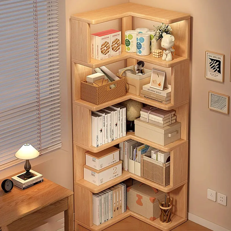 

Wooden Corner Display Stand Regale Aesthetic Box Storage Shelves Magazine Kitchen Collection Cabinet Repisa Home Decorations