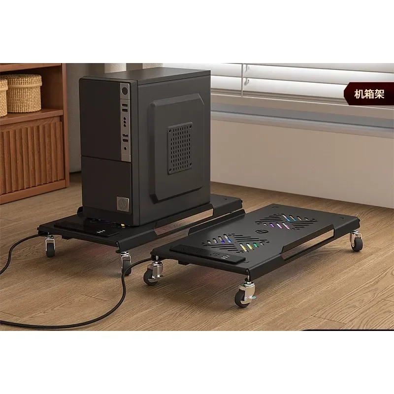 

Rack with row plug movable flat chassis bracket single-layer cooling chassis rack