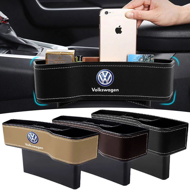 

Multifunctional Car Seat Crevice Storage Box Seat Gap Slit Pocket Manager For Volkswagen Passat B6 CC Eos Golf 4 5 6 7 MK7 Polo