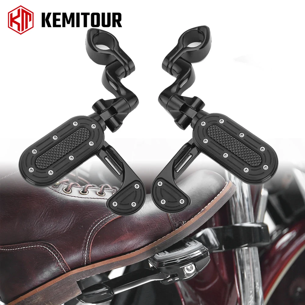 KEMITOUR Motorcycle Highway Pegs for 1.25