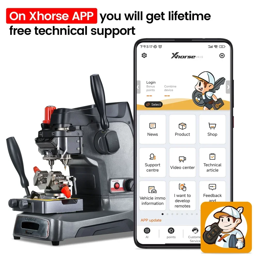 Xhorse Condor XC002 XC-002 PRO Manual Key Machine