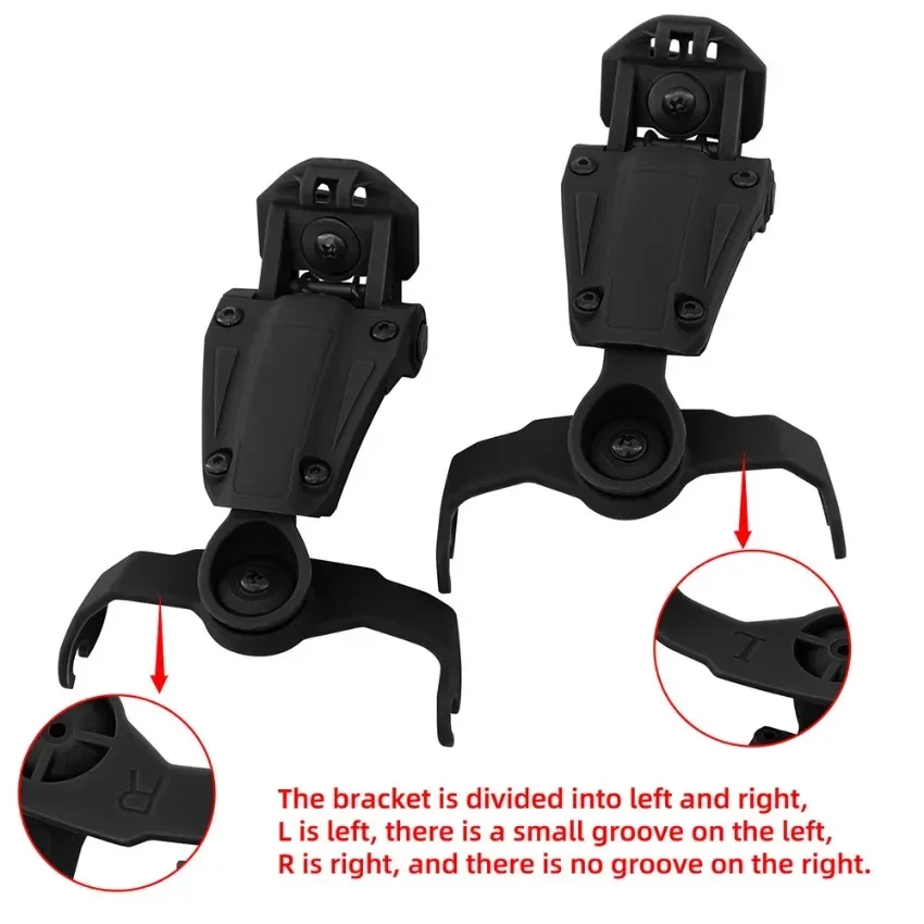 Tactische headsetadapter voor Howard Leight Impact tactische elektronische schietoorbeschermer Compatibel met M-LOK helmtrack