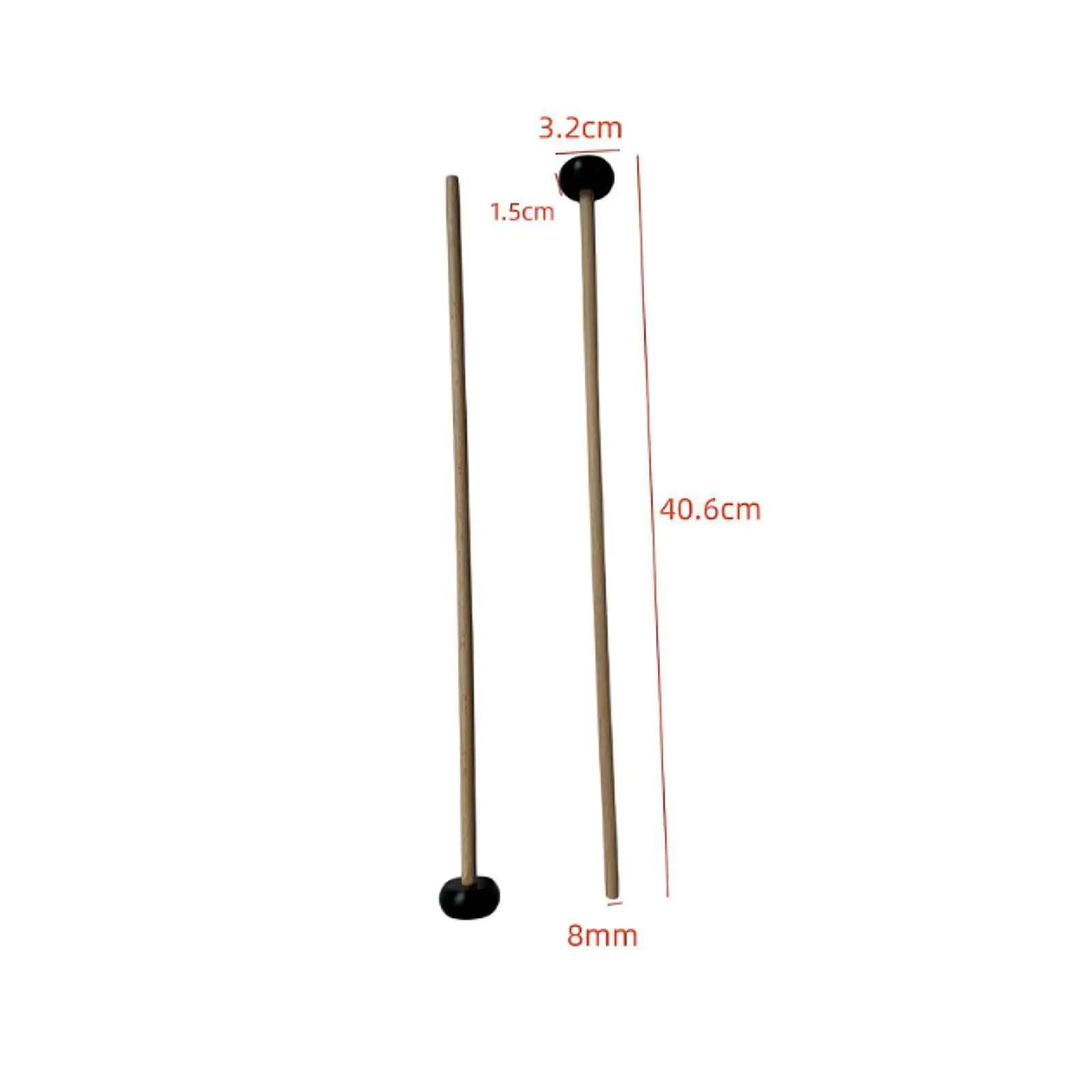 Xylophone Mallets Glockenspiel Sticks Clear Tone Nylon Head Bell Mallet for Beginners and Practice Drum Pad Use