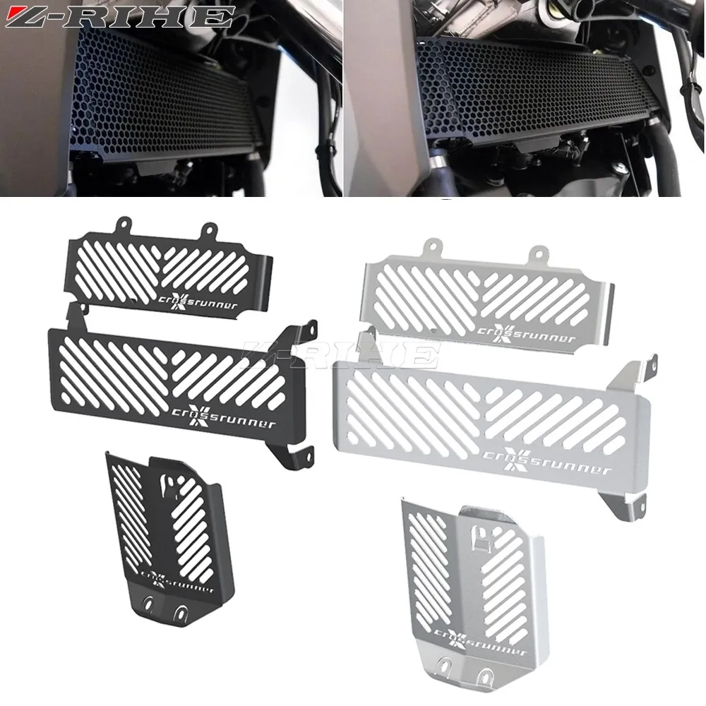 2024 Motorcycle oil cooler guard FOR Honda VFR800X VFR 800X VFR 800 X Crossrunner 2015-2023 Upper and Lower Radiator Guard Set