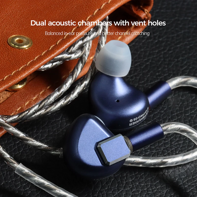 Letshuoer S12 PRO |Magnetic Planar Driver IEM Hi-Fi Earphones Silver Plated Monocrystalline Copper Cable with 2.5/3.5/4.4mm plug view 6