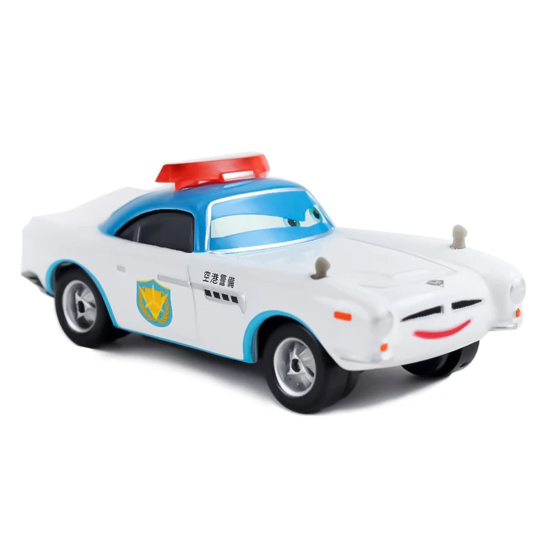 Disney Pixar 23 Lightning McQueen Mouth Sheriff Storm Jackson Metal Model Die-cast 1:55  Toy Car Children\'s Birthday Gift