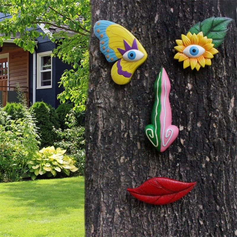 

Colorful Butterfly Tree Face Set Suitable For Decorating Large Trees In Courtyard Garden Home Wall Decoration Holiday Gifts