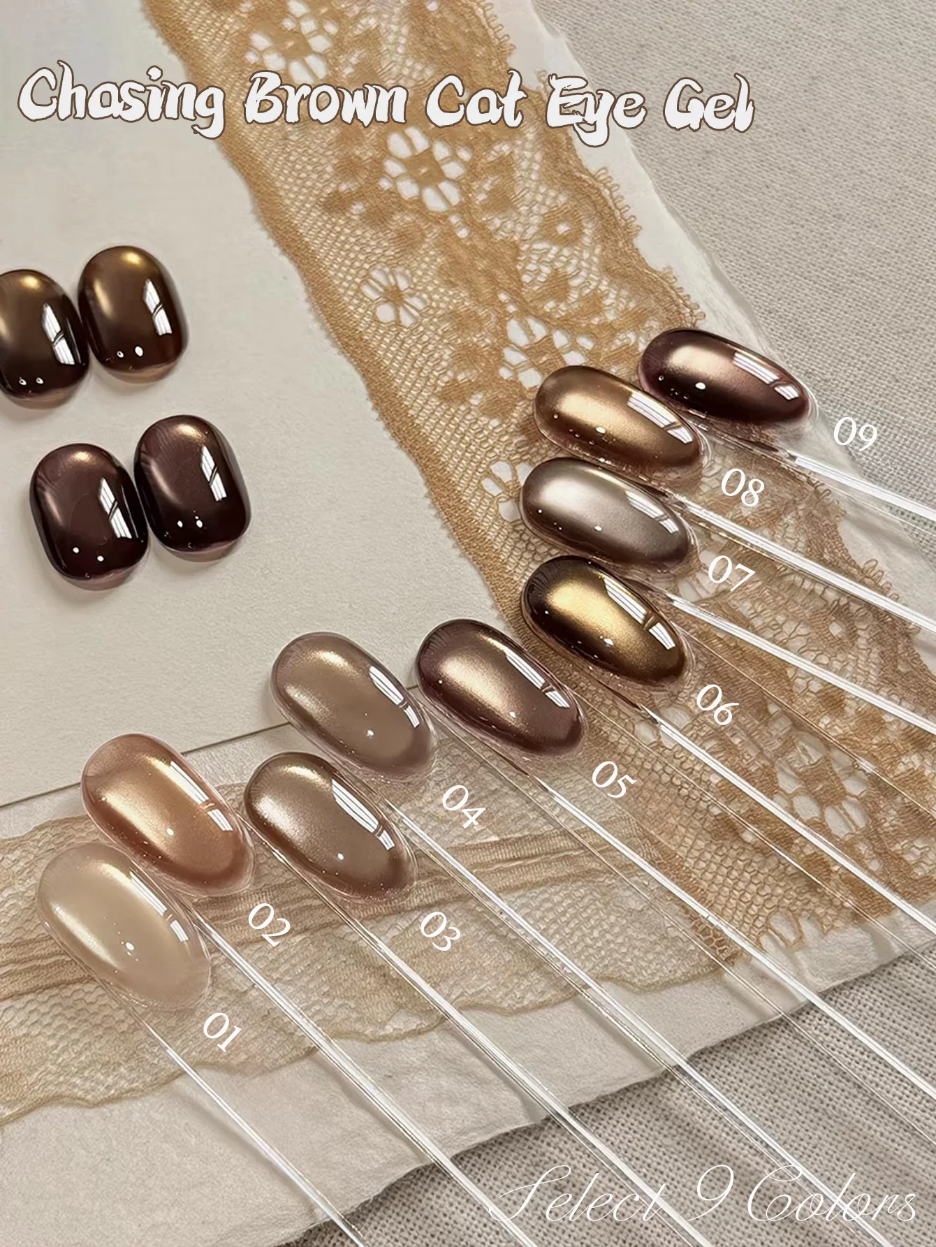 1pcs WS Summer Autumn Nail Ice Transparent Amber Light Champagne Pink Gold Crystal Cat Eye Gel Nail Polish Popular Whitening Gel