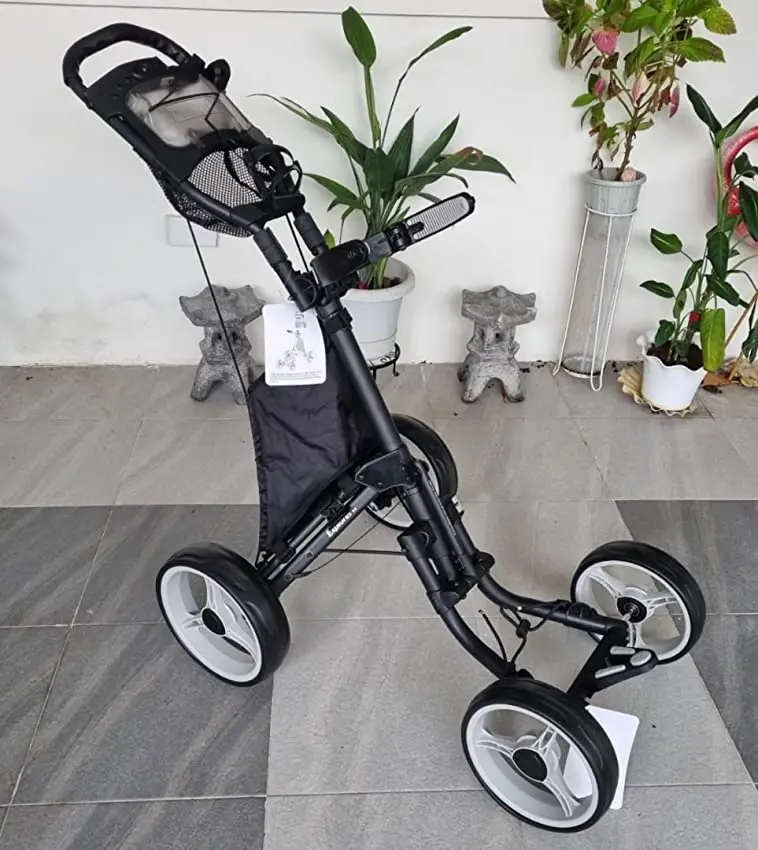 V8 golf bag trolley adult youth four-wheel foldable trolley