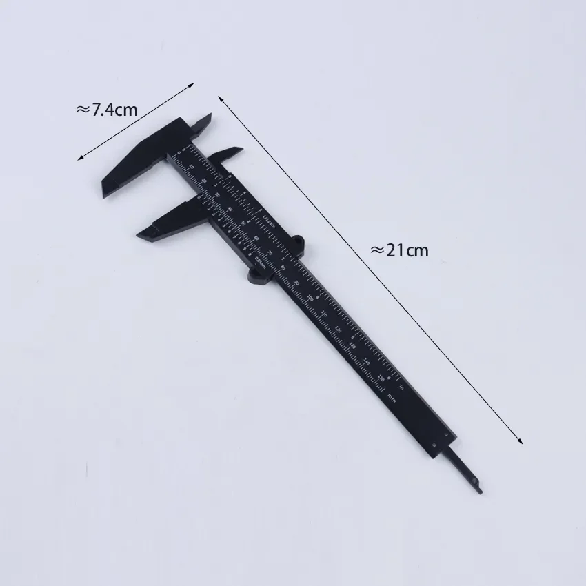 150mm Portable Plastic Eyebrow Measuring Vernier Caliper Tattoo Caliper Ruler Plastic Makeup Measurement Tools