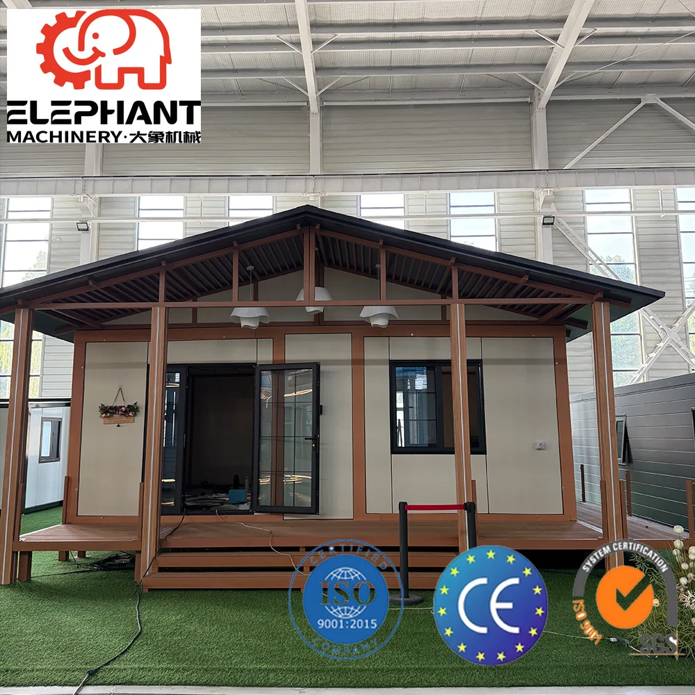 20ft 40ft Foldable Expandable Luxury Prefab Container House Modern Design Steel Sandwich Panel Portable Workshop Hotel Park