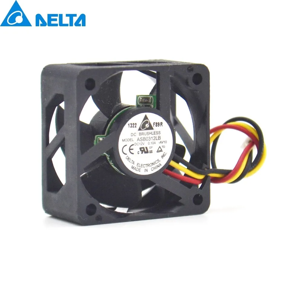 

1pcs ASB0312LB the 30mm 3015 3*3*1.5CM 30*30*15MM fan 12V 0.10A with small fan cooling fan for delta