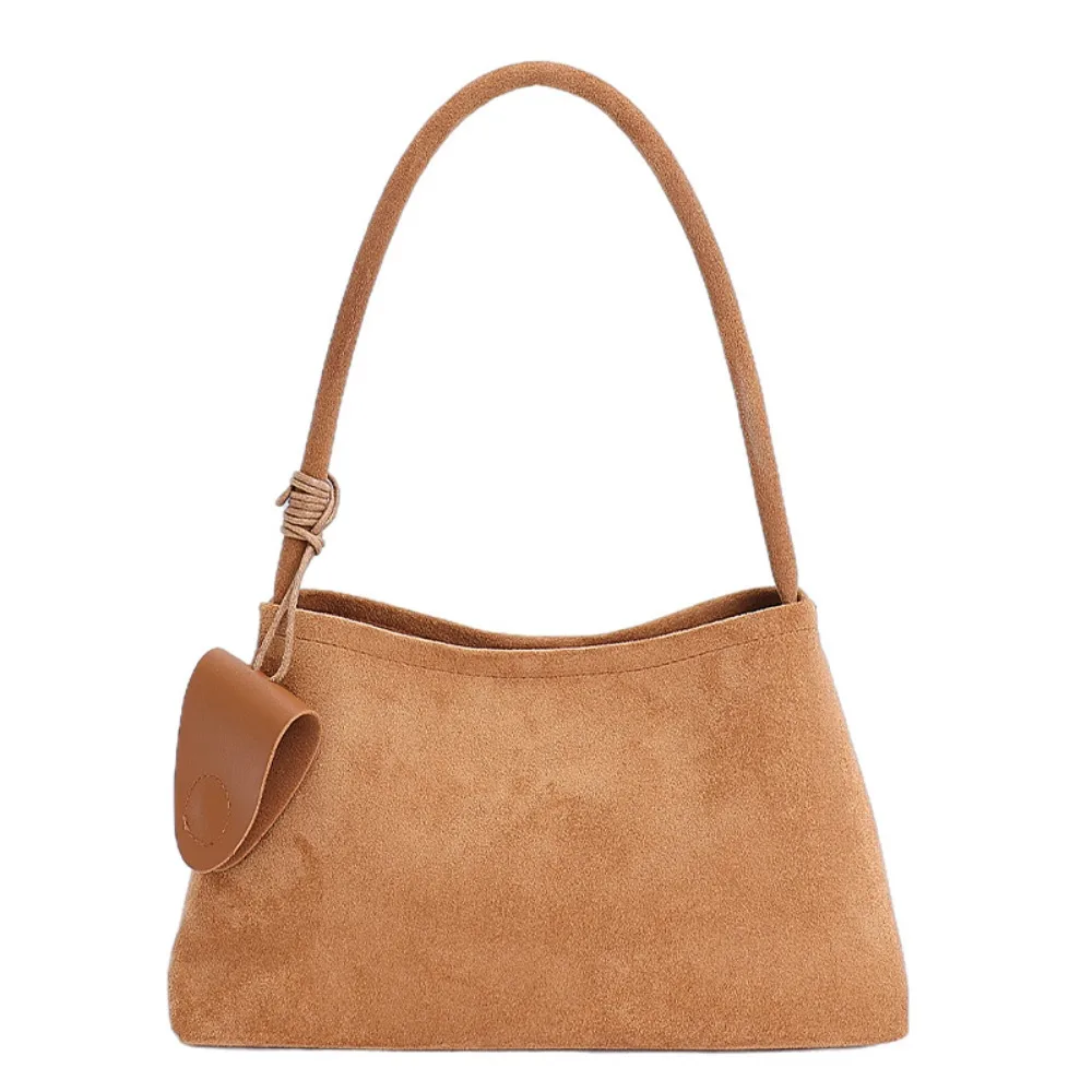 

Korean Style Matte PU Armpit Bag with Eyeglasses Holder Solid Color Large Capacity Handbag Tote Bag PU Leather Underarm Packs