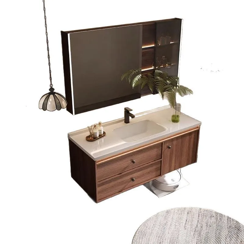 

New Chinese style, bathroom cabinet, combination, solid wood, sink, toilet