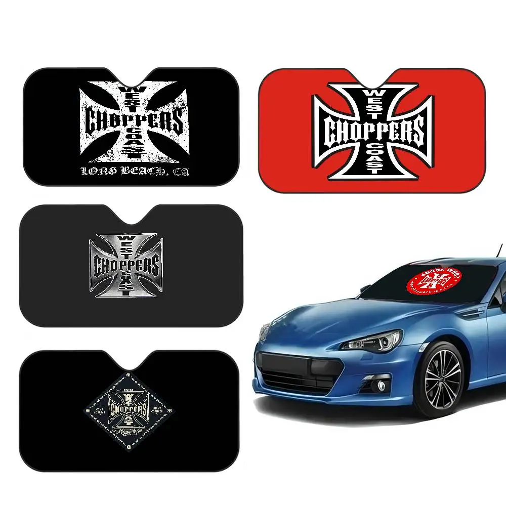 West Coast Choppers Windshield Car Sunshade Funny Animal Windshield Sun Shade Window Cars Folding Rays Sun Visor Protector