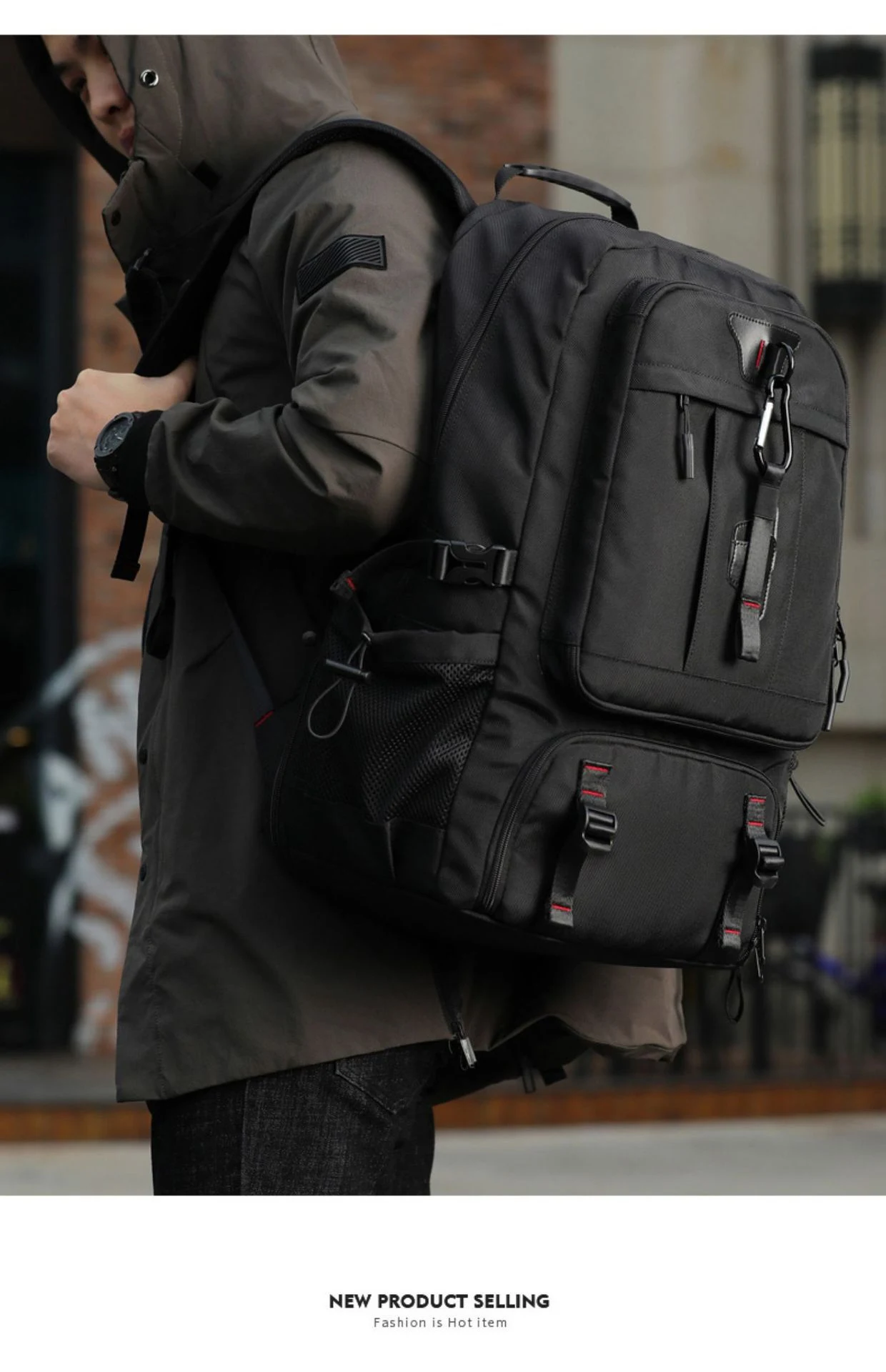 CFUN YA Oxford Travel Backpack with Laptop and Shoe Storage Multiple Size Options Adjustable Straps for Business Travel HM1555