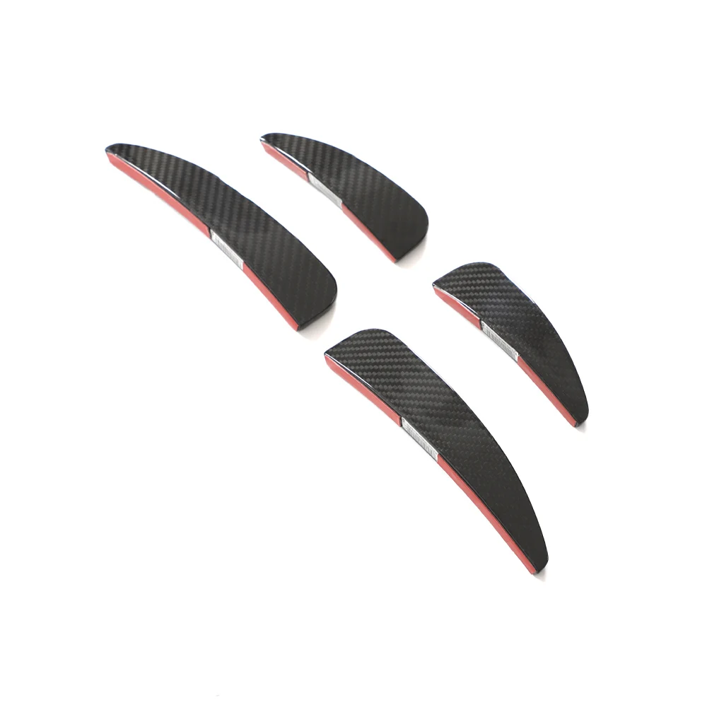 P Style R8 Dry Carbon Fiber Front Blades Bumper Canards For Audi R8 V10 2023