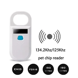 Reader 134.2KHz Animal RFID Identificacion 125KHz Pet Cat Fish Dog Cow Sheep Reader EMID FDX-B Microchip Scanner