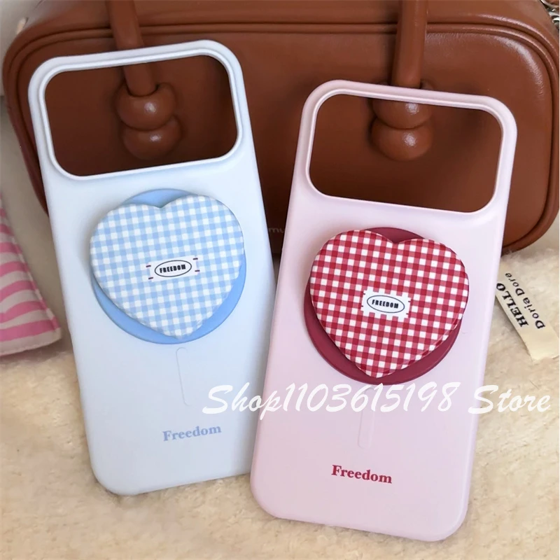 

INS Cute Love Heart Magnetic Holder Phone Griptok Grip Tok Phone Stand Support For iPhone For Magsafe Accessories Smart Tok