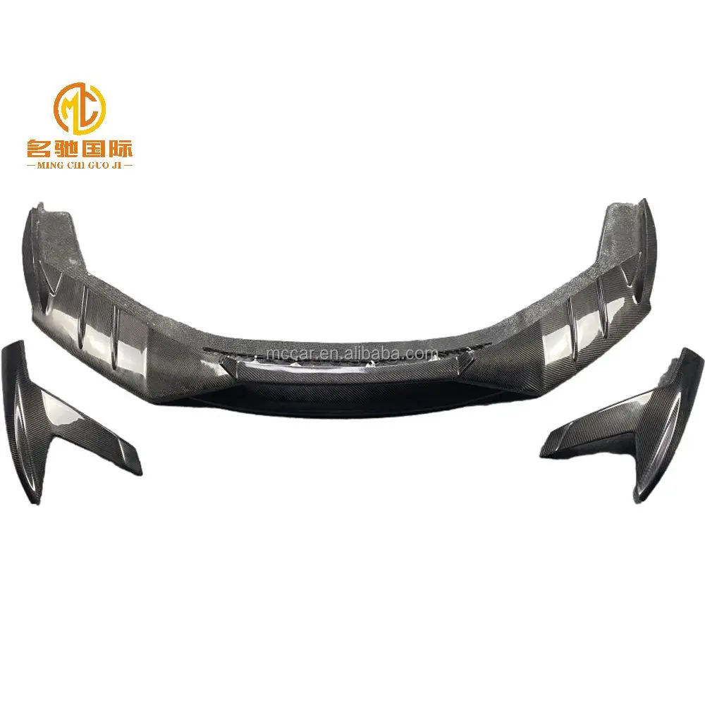 

Высококачественные черные передние сплиттеры из сухого карбона для Lamborghini Huracan LP580 LP610 в стиле Mansory для автомобильных бамперов