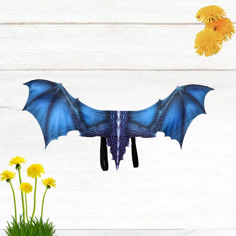 

Дьявол нетканый синий регулируемый ремень косплей костюм креативные складные крылья для карнавальной вечеринки на сцене