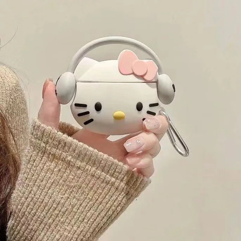 

New Sanrio Airpods Protective Shell My Melody Hello Kitty Kawaii Cute Apple Wireless Bluetooth Earphone1 2 3 Pro Case Gifts