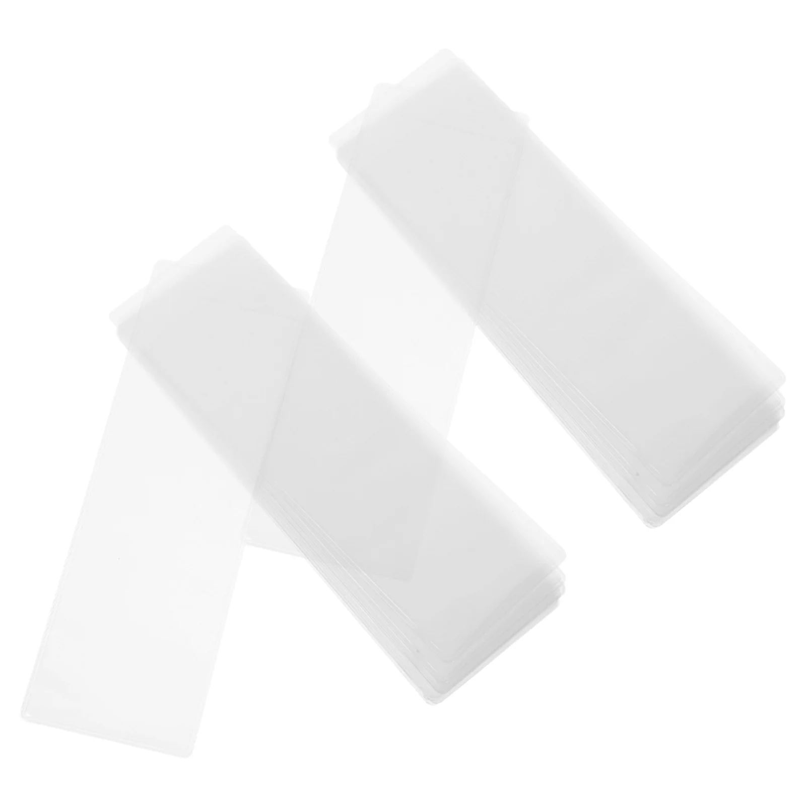 

20Pcs Artistic Transparent Bookmark Sleeves Waterproof Photo Strips Cover for Journals Planners Sublimation Bookmark Blanks