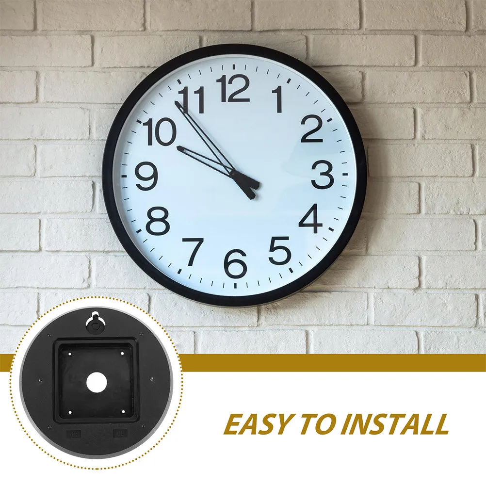 4Pcs Wall Clock Back Cover Plastic ABS Material 120Mm Diameter Quartz Clock Mechanism Replacement Part for DIY Crafts